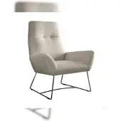 KAWOLA Sessel BISA Cord steingrau