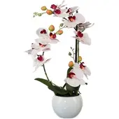 Creativ Green Kunstblume Orchidee, Phalaenopsis, 3D-print, rosa, im Keramik-Topf, Höhe 42 cm