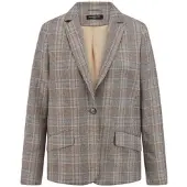 Fadenmeister Berlin Blazer schmalem Reverskragen multicolor
