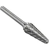 Tyrolit Hartmetallfräser DxT-SxL 10x19-6x65 Für Gusseisen, Stahl und Edelstahl, Form: 52KEL - Rundkegel, Art. 766068