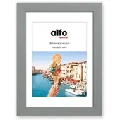 Alfo. Amalfi 13x18 cm, grau Holzrahmen