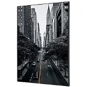 SHOWDOWN Textile Wanddekoration New York Manhattan Mehrfarbig Aluminium