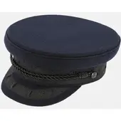 Fiebig Prinz-Heinrich-Mütze Wolle Blau Schwarz
