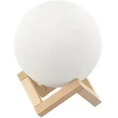 Autre Deko-Mond-Leuchte mit LED, Touchbedienung, Akku, 3 Farben, Ø 15 cm