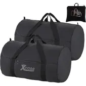 Xcase 2er-Set Falt-Duffle-Taschen, reißfest, Befestigungsgurt, 40 l, je 212g
