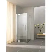 Kermi Pendeltür PASA XP 1WL 14020, PX1WL140201AK, Farbe: Silber Mattglanz Echtglas klar
