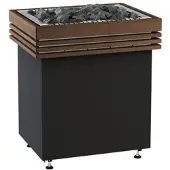 Harvia HOLZRELING-SET für Saunaofen QUBE,Holzreling: Walnuss groß