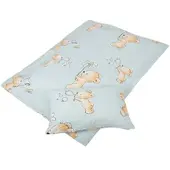 Bestgoodies Kinder Betten-Set inkl. Bettwäsche 100x135cm / 40x60cm - Bärchen Blau