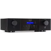 Auna AMP-4000 DAB Hifi-Stereo-Verstärker DAB+-Radio USB Fernbedienung LED-Display Schwarz