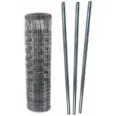 Aquagart 100m Wildzaun Forstzaun 150/13/15+ Z-Profil Zaunpfosten