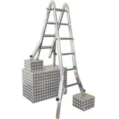 Krause Gelenk-Teleskopleiter, mit 4 x 4 Sprossen