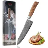 Wakoli EDIB Pro Damast Chefmesser Kiritsuke I 20cm Klinge I Pakkaholzgriff