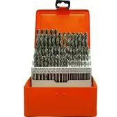 Projahn Spiralbohrer-Set ECO, HSS-G, 91-teilig, Ø 1–10 mm / 0,1 mm Schritte, in Bohrerkassette