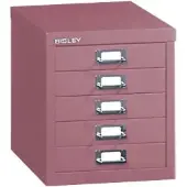 Bisley Metall Schubladenschrank 5 Schubladen 279 x 380 x 325 mm Rosa