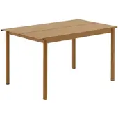 Muuto Linear Steel Gartentisch, 140 x 75 cm, burnt orange