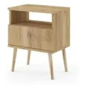 Möbel Kraft Nachtkommode ¦ braun ¦ Maße (cm): B: 44 H: 55,5