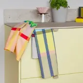 REMEMBER Trockentücher-Set Nr. 24, 100% Baumwolle, 50 × 70 cm, farbenfrohes Küchentuch-Set im 2er-Pack