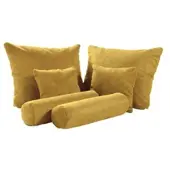 MeinBett Deko-Kissenset 6-teilig Pembroke , gelb , Maße (cm): B: 90 H: 80 T: 65.0