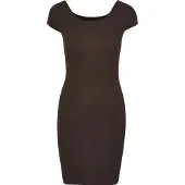 Urban Classics Geripptes Kleid mit freien Schultern Damen