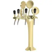 Ich-zapfe Schanksäule Gold 4-leitig, elegant, `Topp-Qualität!`