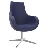 Fm Büromöbel Sessel »Pirum« hohe Rückenlehne blau, 71x105.5x48 cm