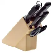 Johannes Giesser Messerfabrik Giesser Messerblock, 5-teilig, aus Buche 9891 b5 , 1 Messerblock