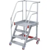 Euroline 513 Wartungsbühne 60° 1000mm Stufenbreite 4 Stufen Alu gerieft