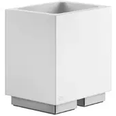 Gessi Rettangolo Accessoires Glashalter Standversion, Becher weiss, 20831