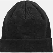 HANSEHELD Strickmütze 100% Schurwolle Merino Feinstrickmütze - Anthrazit