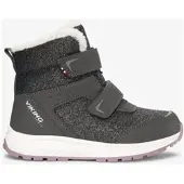 Viking Equip Glitter 2V WP Winterstiefel, Charcoal/Dusty Pink, 22