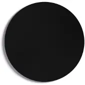 Allboards Schwarze magnetische Kreidetafel rund 60 cm