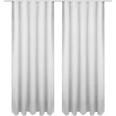 Bestgoodies Dekoschal Ellen Universalband Blickdicht 2er Pack - 140x245 cm Hellgrau
