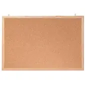 Franken Memoboard Kork, Korktafel, Naturrahmen, 800 x 600 mm, braun