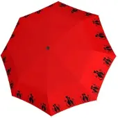 Doppler Regenschirm Fiber Flex Long AC Cat`s Family Red