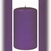 Kopschitz Kerzen 4er Adventskerzen, Adventskranz Kerzen Set Lila 10 x Ø 5 cm