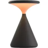 Grau Salt LED-Akkuleuchte-Schwarz