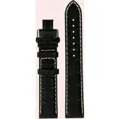 Certina - Leder Lederarmband 19mm/18mm C600018493 - alligator-prägung,rind,schwarz