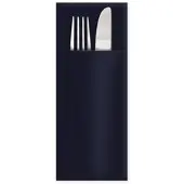 VEPATIM 50x Servietten Bestecktaschen Premium 32 x 40 cm Airlaid schwarz