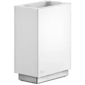 Gessi Rettangolo Accessoires Glashalter einzeln Standversion, Becher weiss, 20834