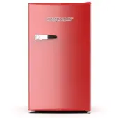 Respekta Kühlschrank Gefrierfach freistehend Retro 83 cm 90 Liter Rot
