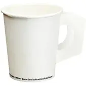 Papstar Papp-Trinkbecher mit Henkel, 0,18 l, weiá