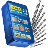 S&R Bohrer-Set HSS M2 Stahl 23-teilig 216.300.023