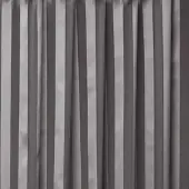 Arsvita Dekoschal Streifen halbtransparent Universalband 140x 145cm anthrazit - dunkelgrau