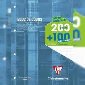 Clairefontaine 12x Kursusblock A4 150Bl 4f-gel kar blau- Blaugrau 65816C