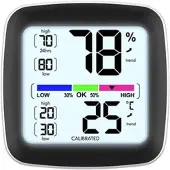 INFACTORY Digitales Präzisions-Thermo-/Hygrometer mit LCD-Display, kalibrierbar