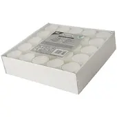 Papstar 250 Teelichte Ø 38 mm · 25 mm weiss aus 100 % Stearin (Svanen)