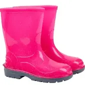 Equipage Kinder Gummistiefel Hilde pink mit silber Glitzer, Größe: 25