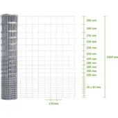 MR-Zaun Wildzaun Knotengeflecht 200/22/15 M