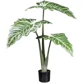 Creativ Green künstliche Pflanze Colocasia White lava, ca 130cm