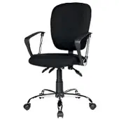 Realspace Bürostuhl Atlas Stoff Schwarz